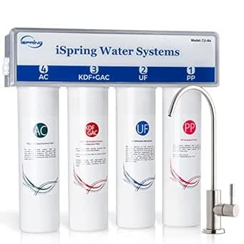 iSpring CU-A4 under-sink water filter review high-capacity ultrafiltration system for cleaner water