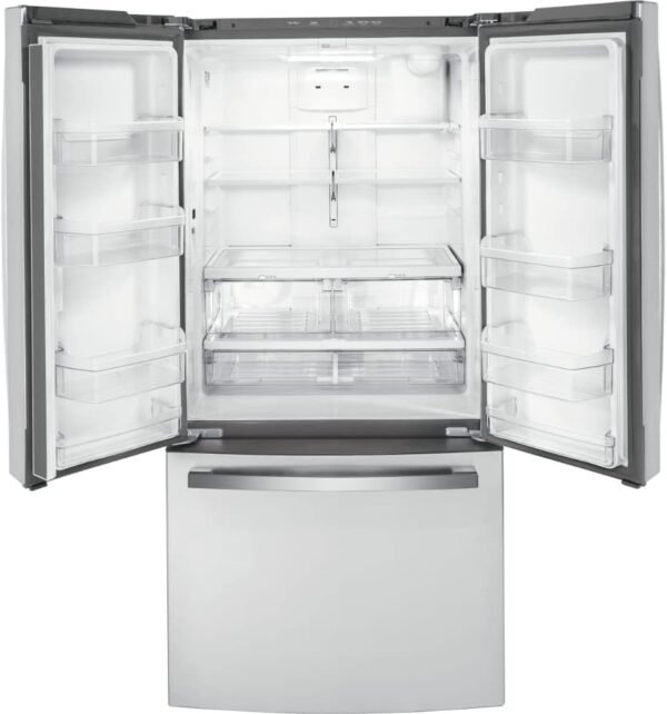 GE French Door Refrigerator GWE19JYLFS review compact design with ENERGY STAR efficiency