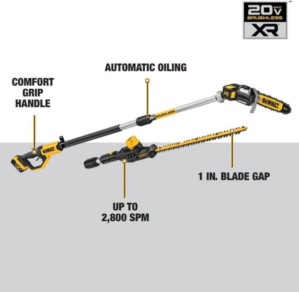 DEWALT DCKO86M1 Cordless Pole Saw and Hedge Trimmer Combo Kit review