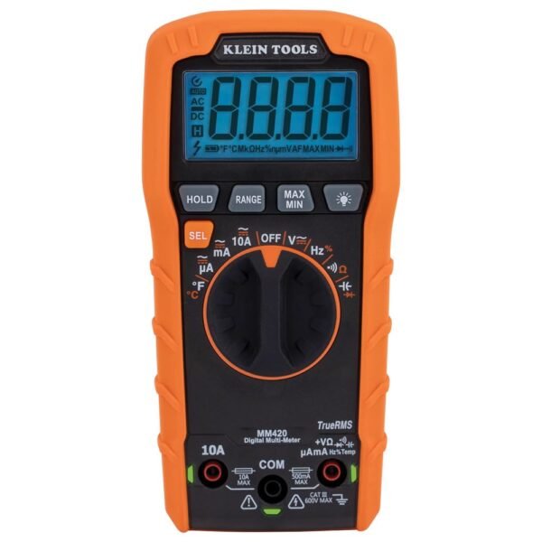 Klein Tools MM420 Digital Multimeter review versatile TRMS multimeter for voltage and current testing