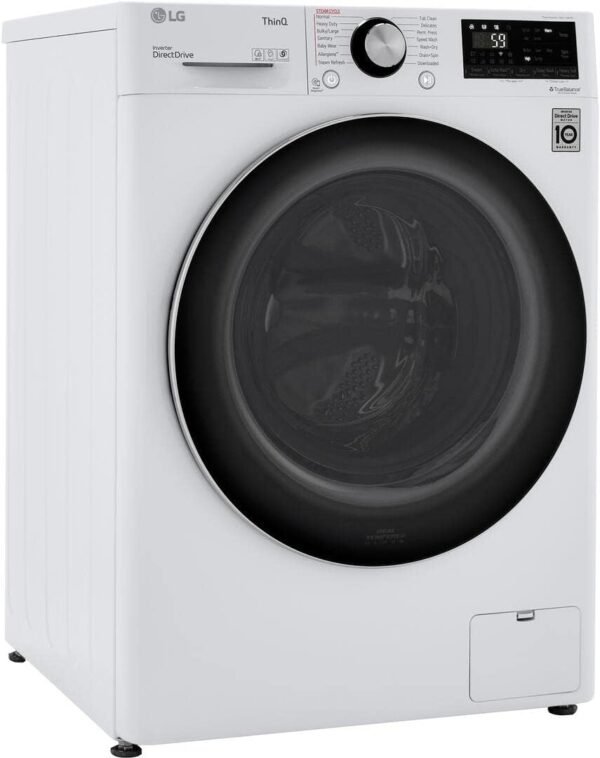 LG WM3555HWA washer dryer combo review compact design with smart features and steam cleaning
