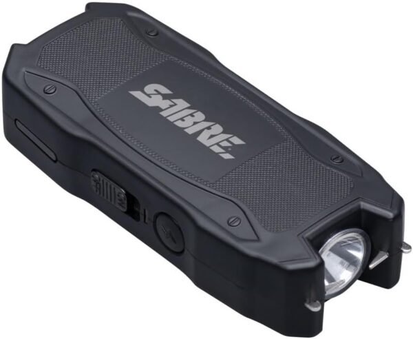 SABRE Stun Gun Review Powerful Self-Defense Tool with Flashlight and Rechargeable Battery