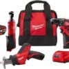 Milwaukee 2498-25 M12 12V Cordless Tool Combo Kit review for power enthusiasts