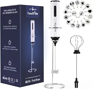 FoodVille MF05 Milk Frother Review Rechargeable USB Foam Maker for Coffee Lovers