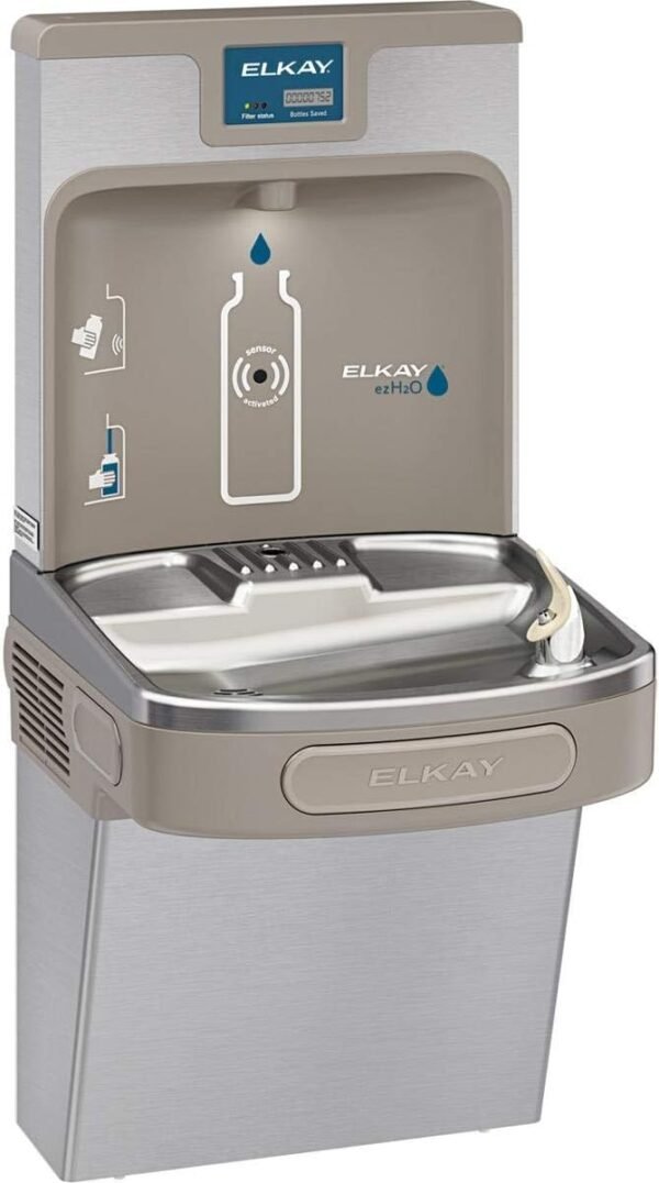 Elkay LZS8WSSP Bottle Filling Station review wall-mounted stainless design pros and cons