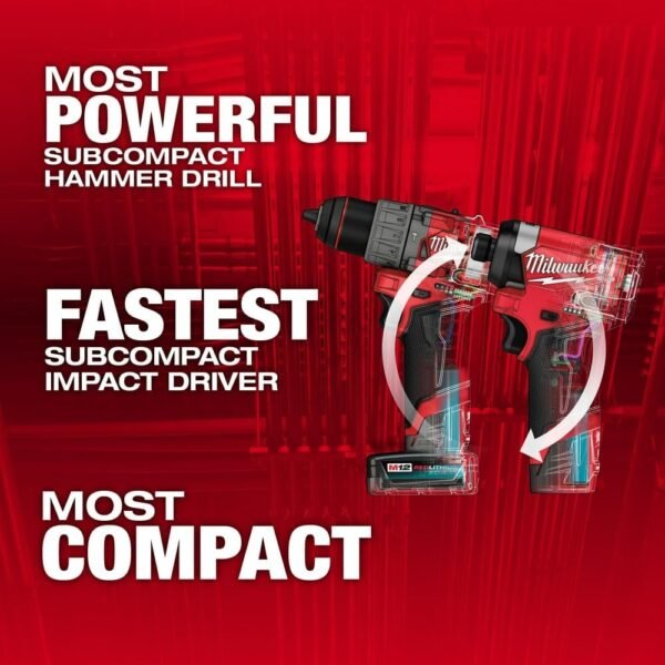 613A2dhopXL._AC_SL1000_ Milwaukee M12 FUEL 12V Combo Kit Review Best Cordless Drill and Impact Driver
