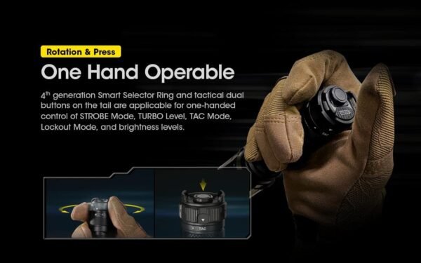 Nitecore SRT7i Tactical Flashlight Review Exceptional Brightness and Rechargeable Design