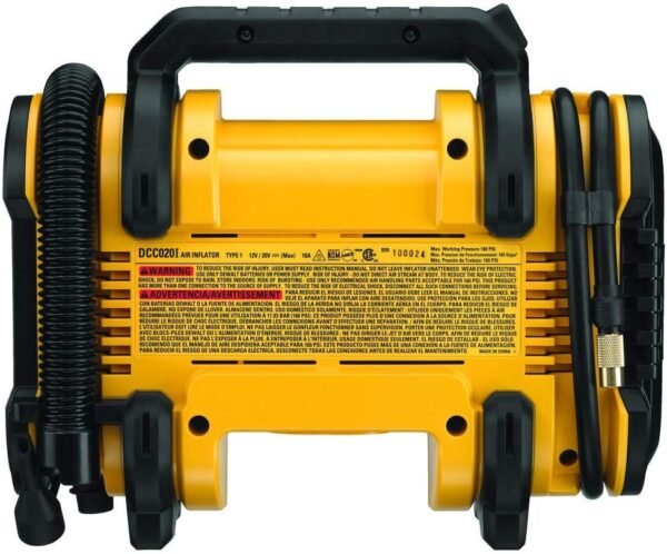 61FvyEZ48L._AC_SL1000_ DEWALT DCC020IB 20V Max Inflator review for portable tire inflation needs