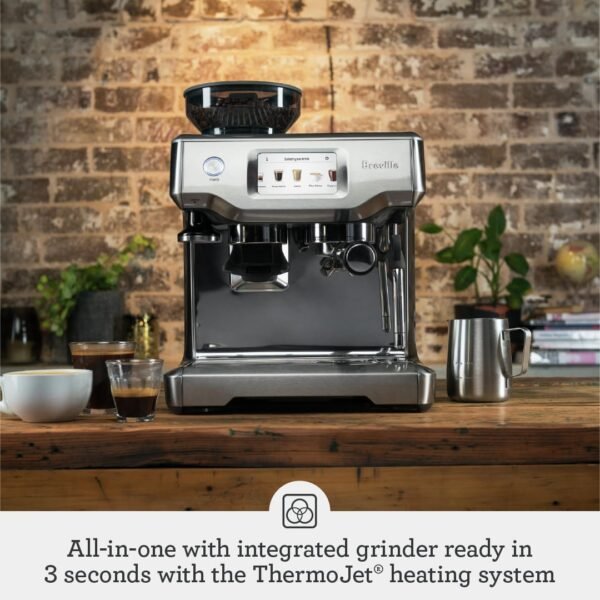 Breville Barista Touch Espresso Machine BES880BTR review compact design with premium coffee experience