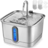 Stainless Steel Cat Water Fountain Review SEIRMEP 101oz Automatic Pet Fountain for Cats