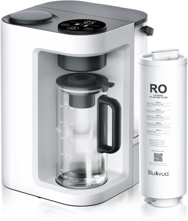 61UL4DMgd6L._AC_SL1500_ Bluevua RO100ROPOT-Lite UV Reverse Osmosis System review 7-stage countertop water filter tested