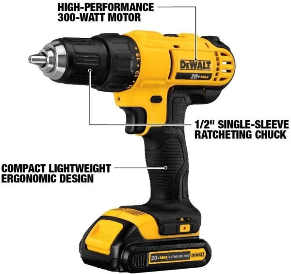 DEWALT 20V Max Cordless Drill DCD771C2 Review Compact Powerhouse for DIY and Professionals