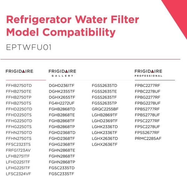 Frigidaire PureSource Ultra II Refrigerator Water Filter EPTWFU01 review for cleaner drinking water