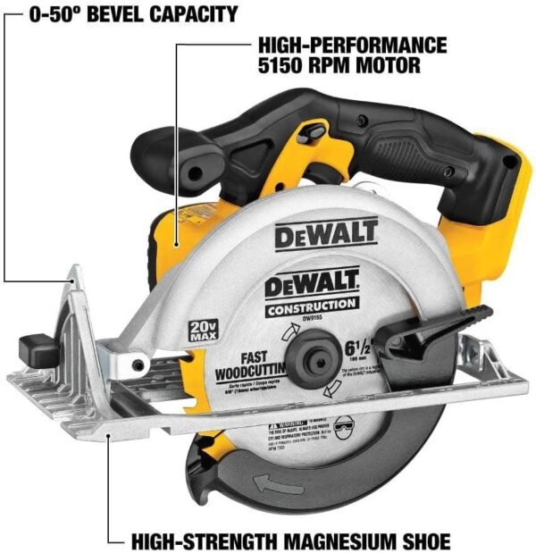 DEWALT 20V MAX Circular Saw DCS391B review powerful tool for precise cutting tasks