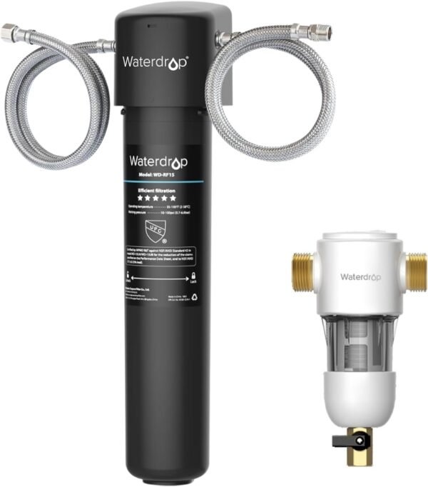 61Z9whfAuOL._AC_SL1500_ Waterdrop 15UA under sink water filter system review for pure water
