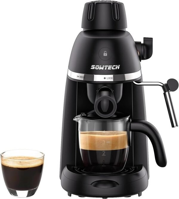 SOWTECH Espresso Machine CM5409-UL review compact 3.5 bar coffee maker with frother