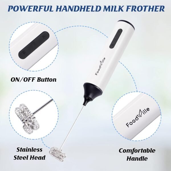 FoodVille MF05 Milk Frother Review Rechargeable USB Foam Maker for Coffee Lovers