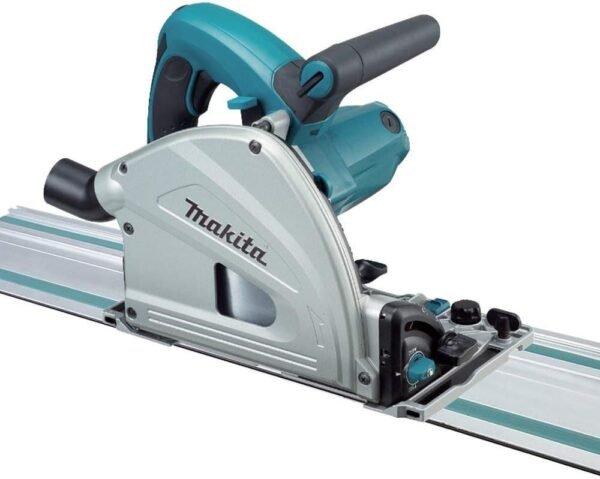 Makita SP6000J1 Plunge Circular Saw review with guide rail for precision cutting