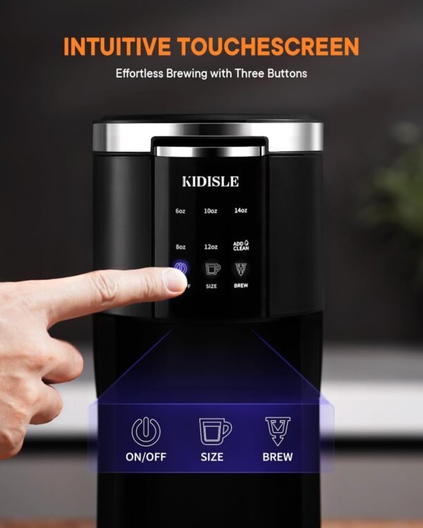 61evns5HAYL._AC_SL1500_ KIDISLE Single Serve Coffee Maker CM9429D Review Compact 3-in-1 Brewer with Travel Mug