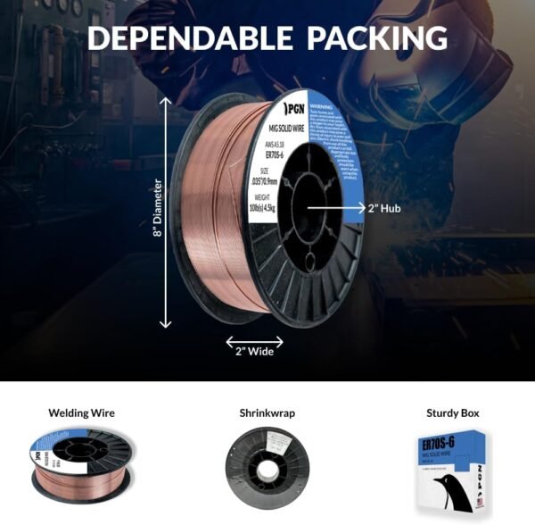 61fw539xolL._AC_SL1000_ PGN Solid MIG Welding Wire Review Best Mild Steel Wire for Precision