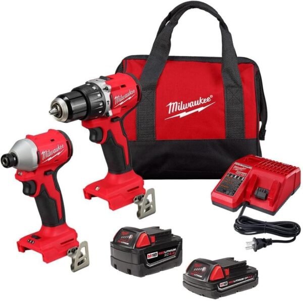 61gYnNsdOQL._AC_SL1000_ Milwaukee M18 Compact Brushless 2-Tool Combo Kit review for power tool enthusiasts