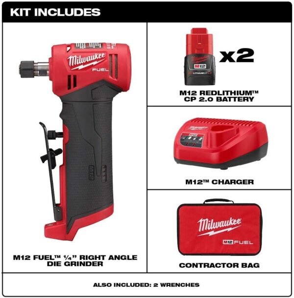 61jerIK-nZL._AC_SL1000_ Milwaukee M12 FUEL Right Angle Die Grinder review cordless power tool performance tested