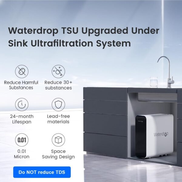 Waterdrop TSU Ultra Filtration Under Sink Water Filter System review for cleaner water