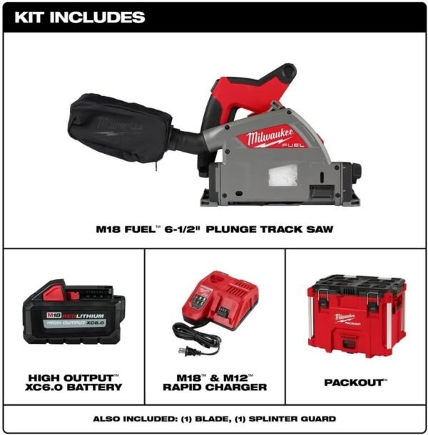 Milwaukee M18 FUEL Cordless Plunge Track Saw Review Powerful Precision Cutting Tool