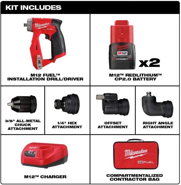 Comprehensive review of the Milwaukee 2505-22 M12 Fuel installation drill driver kit