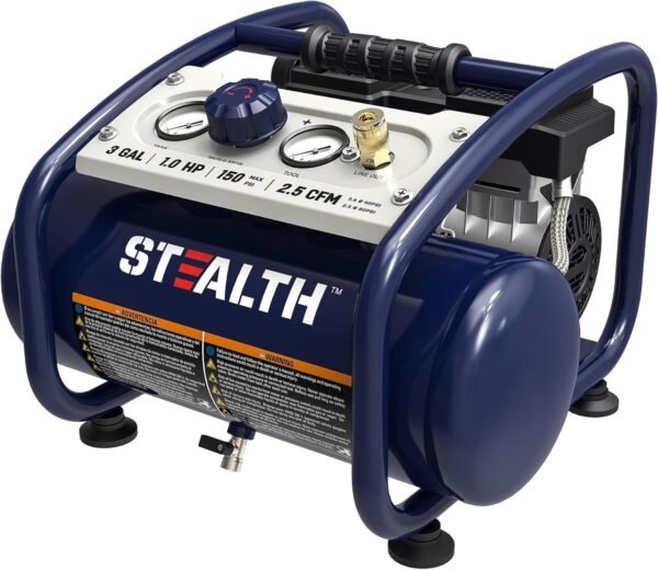 Stealth Air Compressor 3 Gallon Review Quiet, Portable, and Oil-Free Performance