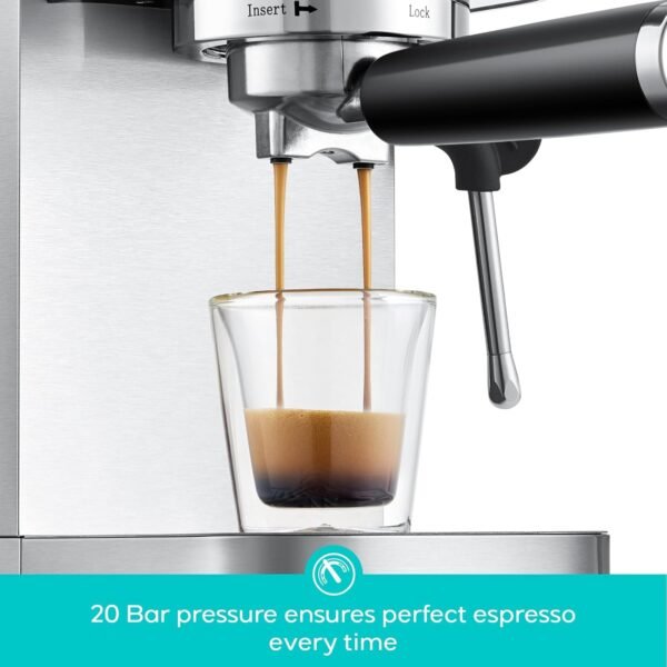 Casabrews 3700 Espresso Machine Review Sleek Semi-Automatic Coffee Maker with Milk Frother