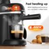 SOWTECH Espresso Machine CM5409-UL review compact 3.5 bar coffee maker with frother