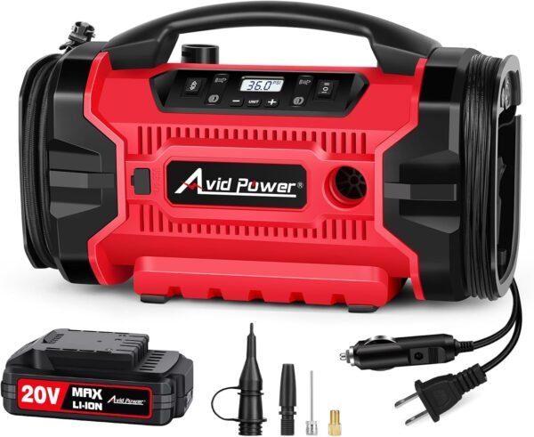 715hBvqvkNL._AC_SL1500_ Review of Avid Power Tire Inflator ACAP328 Portable Air Compressor for Cars and More