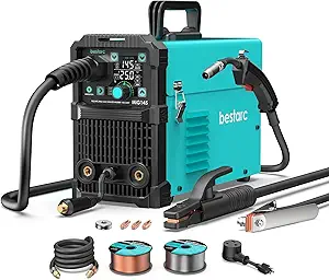7168jGLudHL.__AC_SX300_SY300_QL70_FMwebp_ MIG welding machine review Bestarc MIG145 3-in-1 versatile welder overview