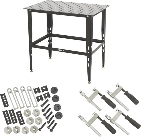 Review of Klutch Steel Welding Table 61158 with 16mm Holes and Fit-Up Kit