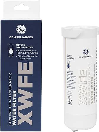 717MAdQLQVL.__AC_SY445_SX342_QL70_ML2_ GE XWFE Refrigerator Water Filter review Genuine Replacement for Clean and Safe Drinking Water