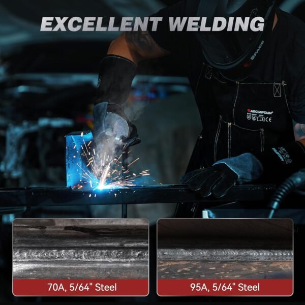 ARCCAPTAIN MIG130 Flux Core Welder Review Portable 3-in-1 Welding Machine Insights