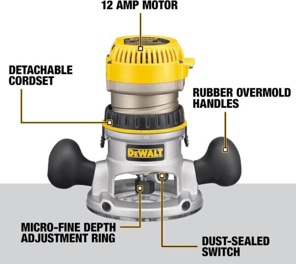 71FNBA-5kWL._AC_SL1500_ DEWALT DW618PKB Router Review Fixed and Plunge Base Kit for Professionals