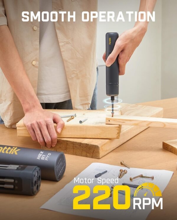 71IR7JHGMrL._AC_SL1500_ Fanttik S1 Pro Electric Screwdriver Review Lightweight Power Tool with 16 Steel Bits