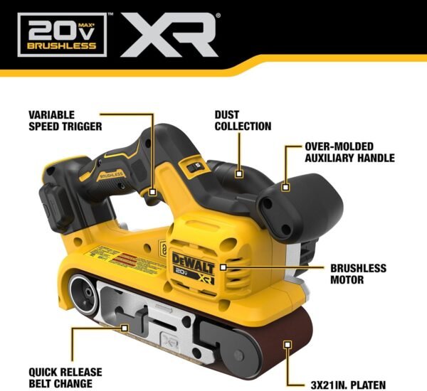DEWALT 20V MAX Cordless Belt Sander DCW220B Review Powerful Tool for Professionals