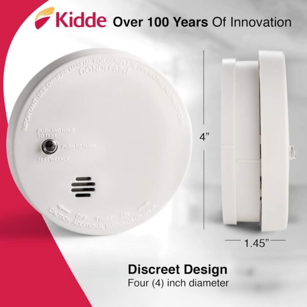 Kidde Smoke Detector Review Compact Battery-Powered Fire Safety with Ionization Sensor