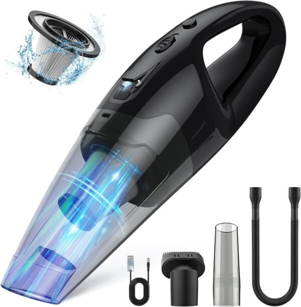 71ZOx3MBnaL._AC_SL1500_ BSRCO Handheld Vacuum Cordless Review Compact Design with HEPA Filter and USB Charging