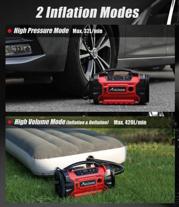 71ZfrfloMYL._AC_SL1500_ Review of Avid Power Tire Inflator ACAP328 Portable Air Compressor for Cars and More