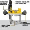 71alWrLi05L._AC_SL1500_ DEWALT DW618PKB Router Review Fixed and Plunge Base Kit for Professionals