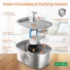 Rellaty Stainless Steel Cat Water Fountain review 108oz capacity with ultra-quiet pump