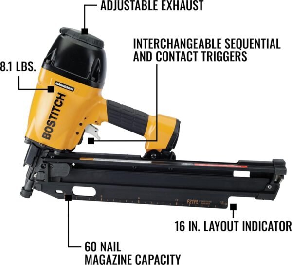 BOSTITCH Framing Nailer F21PL Review Lightweight and Durable Tool for Professionals