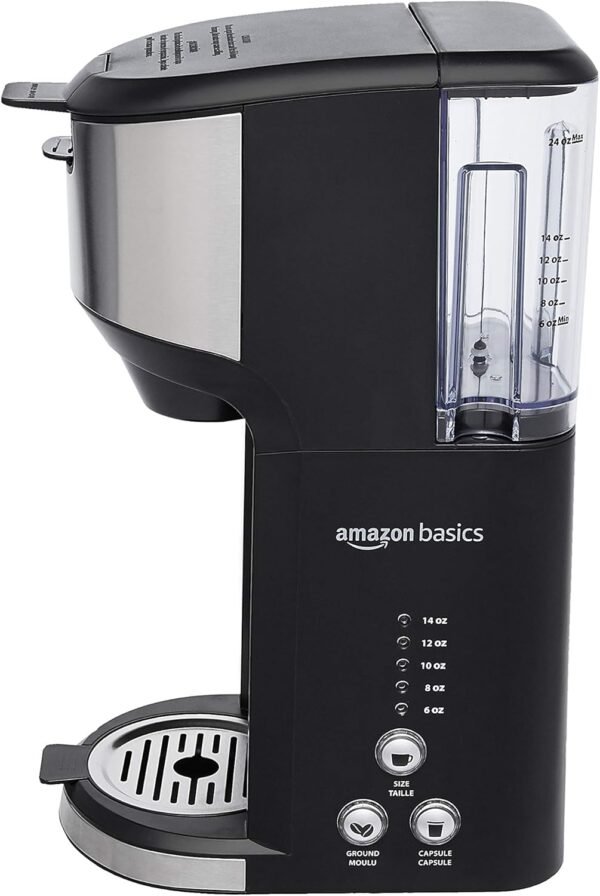 71oppoTxXML._AC_SL1500_ Amazon Basics Single Serve Coffee Maker AB-1178B review compact design and dual brewing options