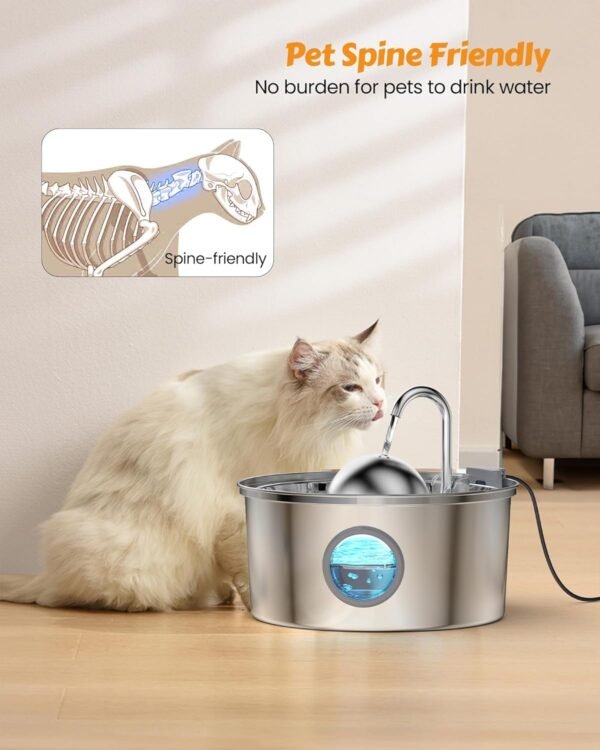 71ttttDgKGL._AC_SL1500_ AONBOY Cat Water Fountain Review 2023 Is This the Best Stainless Steel Option?