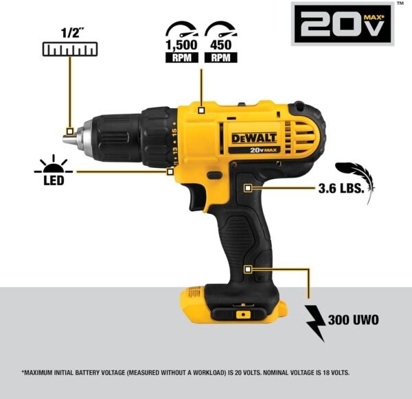 71wVUZby1aL._AC_SL1500_ DEWALT 20V MAX Cordless Drill and Impact Driver Combo Kit review