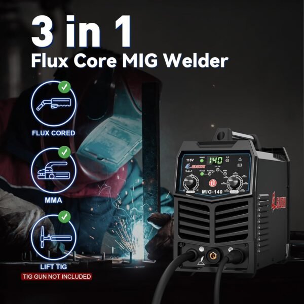 Comprehensive review of GZ GUOZHI MIG 140A 3-in-1 welder for versatile welding tasks